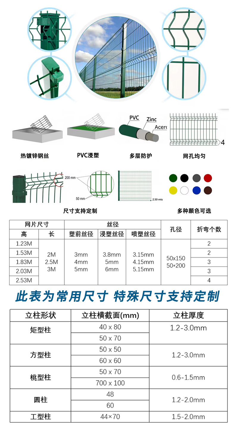 厂家直销折弯护栏网